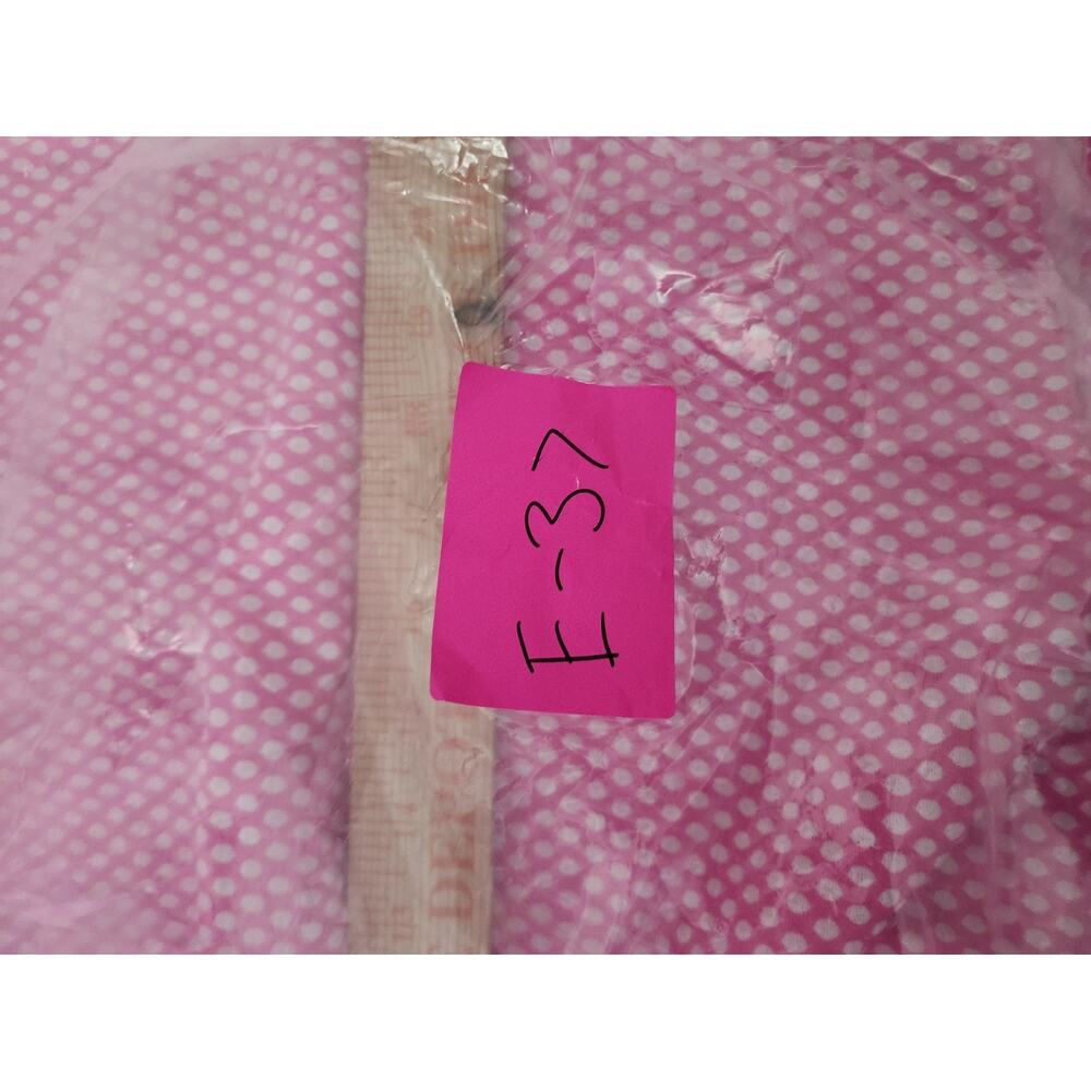 LuLaRoe Midi Skirt Size XL Pink & White Polka Dot Pockets Pleated Stretch - Picture 7 of 7